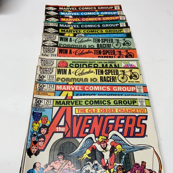 Avengers #211-221 Marvel Comics Vintage